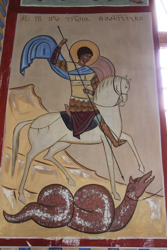 Интерьер церкви св. Георгия в селе Ках-Ингилой